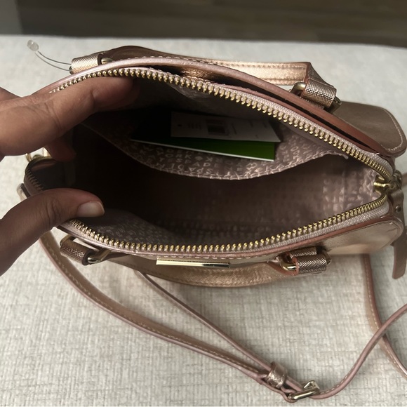 NWT Kate Spade Mini Riley Laurel Way Rose Gold - Picture 4 of 8